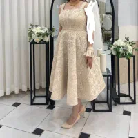 لباس مجلسی عروسکی با پارچه دانتل فرانسه|لباس|پاکدشت, پاکدشت (مامازند)|دیوار