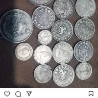 تعدای سکه نقره قاجاری|کلکسیون سکه، تمبر، اسکناس|مینودشت, |دیوار