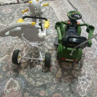 سه چرخ گاوی وماشین چهارچرخ دستی کالسکه ای|دوچرخه، اسکیت، اسکوتر|اصفهان, باغ فدک|دیوار
