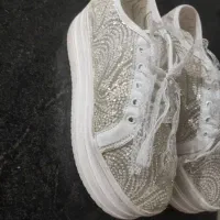 کتونی مجلسی سفید|کیف، کفش، کمربند|خرم‌آباد, |دیوار