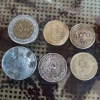 شش عدد سکه قدیمی