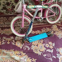 دوچرخه ی دخترانه واسکوتر|دوچرخه، اسکیت، اسکوتر|گلستان (تهران), |دیوار