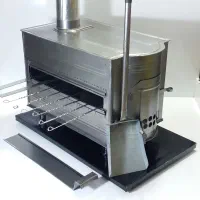 بخاری هیزمی 2منظوره کباب پزدار