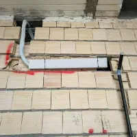 لوله کشی زیر کار گاز کولر ساختمان