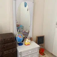 فروش تخت نوجوان و پاتختی با پنل آینه برند آپادانا|تخت و سرویس خواب|تهران, یوسف‌آباد|دیوار
