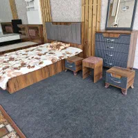 سرویس خواب دو نفره کلبه قهوه ای|تخت و سرویس خواب|خمینی‌شهر, |دیوار