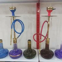 فروش قلیان کرنو برنجی پایه حکاکی شده