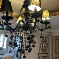 لوستر خارجی کریستالی با ۲عدد دیوار کوب