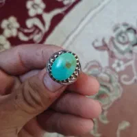 انگشتر نقره نگین فیروزه اصل