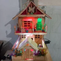 کلبه چوبی تزئینی