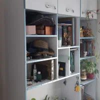 فروش کتابخانه و میز تحریر(یا کامپیوتر)|کتابخانه، شلف، قفسههای دیواری|رشت, امین الضرب|دیوار