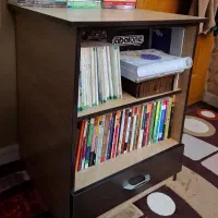 قفسه کتاب دو طبقه کشو دار|کتابخانه، شلف، قفسه‌های دیواری|مشهد, سید رضی|دیوار