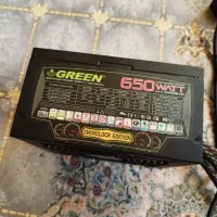 پاور ۶۵۰ وات ماژولار گرین و پاور 530 وات گرین|قطعات و لوازم جانبی رایانه|رشت, استقامت ۱|دیوار
