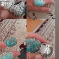 دوعددانگشترفیروز درشت قیمت مناسب