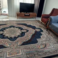 سلام یک جفت  فرش سرمه ای
