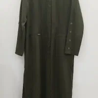 مانتو سبز کرپ کش