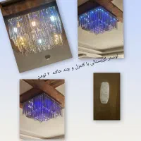 لوستر کریستالی کاملا سالم|لوستر و چراغ آویز|کرج, اکبرآباد|دیوار