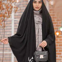 چادر جده جواهردوزی شده کرپ کره