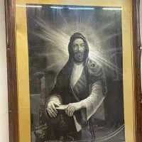 نقاشی سیاه قلم حضرت علی