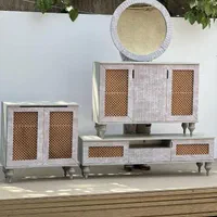 ست کامل آیینه کنسول ومیز تلویزیون جاکفشی|بوفه، ویترین، کنسول|چهاردانگه (تهران), |دیوار