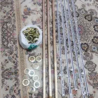 میله پرده به همراه پایه