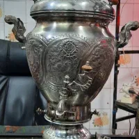 سماور گازی مسی زغالی ورشو برنجی قدیمی