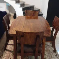 میز ناهارخوری نرات ۴نفره|میز و صندلی غذاخوری|چالوس, |دیوار