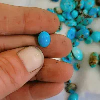 سنگ فیروزه اصیل نیشابوری|جواهرات|تبریز, |دیوار