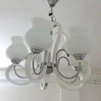 دو عدد لوستر ۵ شاخه|لوستر و چراغ آویز|علی‌آباد کتول, |دیوار