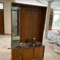 کمد جالباسی دکوری چوب فوری