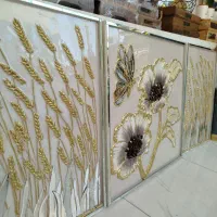 تابلو کل و گندوم زار