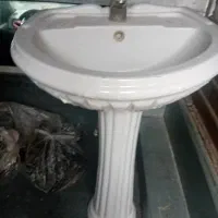 روشویی کار کرده در حد نو به همراه شیر