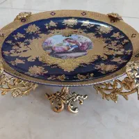 شیرینی خوری چینی برنز  سورمه‌ای