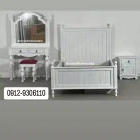 سرویس خواب نوجوان چوب و ام دی اف رنگ شده اقساطی|تخت و سرویس خواب|پردیس, شهرک صنعتی خرمدشت فاز ۷|دیوار