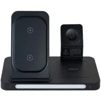 استند شارژر وایرلس ۳ در ۱ آیفون و اپل واچ و ایرپاد