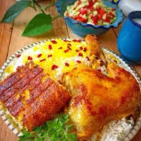 غذای خانگی با برنج ایرانی