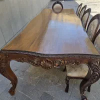 میز ۱۲ نفره چوب گردو