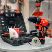 دریل موتور شارژی بیست تک ۲ باطری اینورتر برق مدون