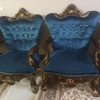 مبل چوب گردو.هفت نفره|مبلمان خانگی و میز عسلی|خرمآباد, |دیوار