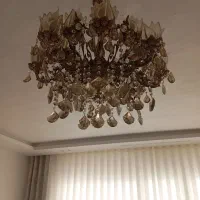 لوستر برنجی ۸ شاخه دوبل سالم