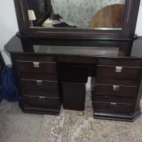 اینه کنسول چوب با دو تا پاتختی