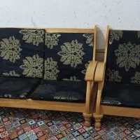 مبل تمام چوبی 7 نفره|مبلمان خانگی و میز عسلی|هرمز, |دیوار