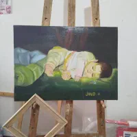 تابلوی نقاشی رنگو روغن .. سبک رئالیسم|تابلو، نقاشی، عکس|ارومیه, |دیوار