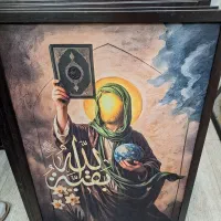 قاب تمثال مذهبی مخملی|تابلو، نقاشی، عکس|مشهد, سپاد|دیوار