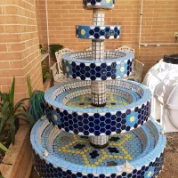 آبنما پنج طبقه سرامیکی|مصالح و تجهیزات ساختمان|شاهینشهر, پارک بانک استان|دیوار