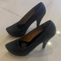 کفش مجلسی مشکی پاشنه دار شیک