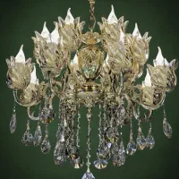 لوستر‌ 1‌6 شعله / طرح تعویض لوستر کهنه برنج با نو