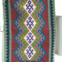 گلیم سنتی بافته شده بانخ پشم اعلا