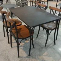 میز و صندلی ناهارخوری غذاخوری نهارخوری فلزچوب HT5