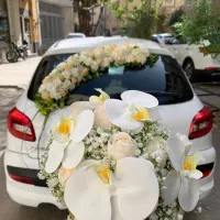ماشین عروس ، گل آرایی ، گل زدن ماشین عروس